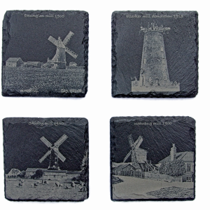East Riding Mills slate coasters