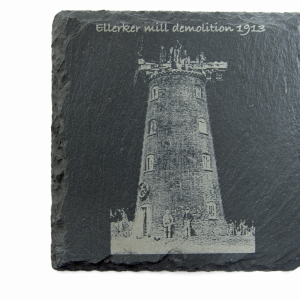 Ellerker Mill Demolition slate coaster