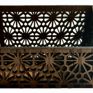 Open box with sloping sides