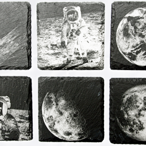 NASA photos slate coasters