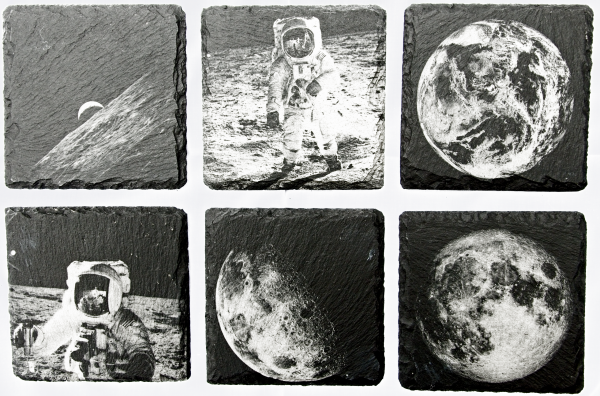 NASA photos slate coasters